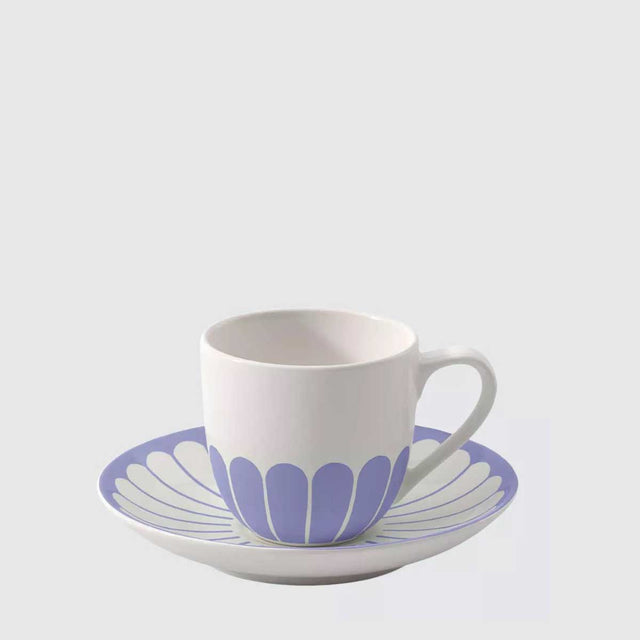 Tazzina caffè espresso Villeroy & Boch in porcellana con decoro blu 70ml