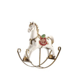 Cavallo a dondolo Timstor in resina e metallo stile vintage 23 cm