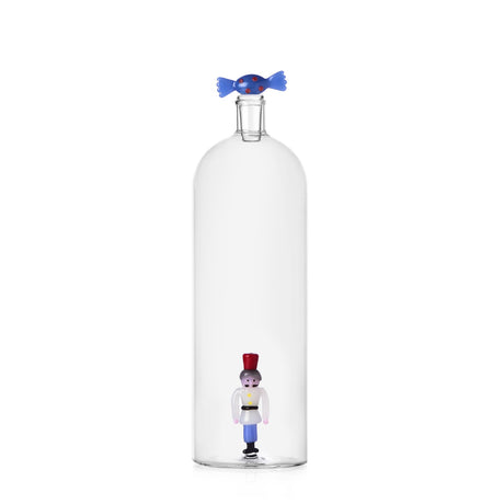 Bottiglia Schiaccianoci Ichendorf in vetro borosilicato decoro soldatino 29 cm