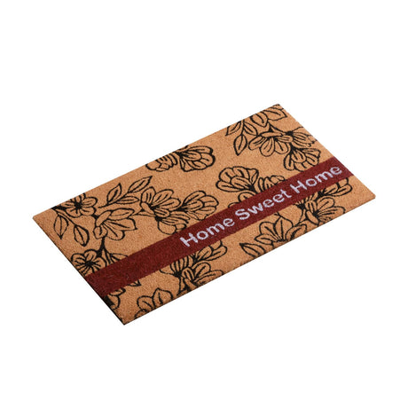 Zerbino Home Sweet Home Brandani in fibra di cocco naturale 45x75 cm