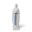 Statuina Nostra Signora di Lourdes Lladrò in porcellana lucida 30x9 cm