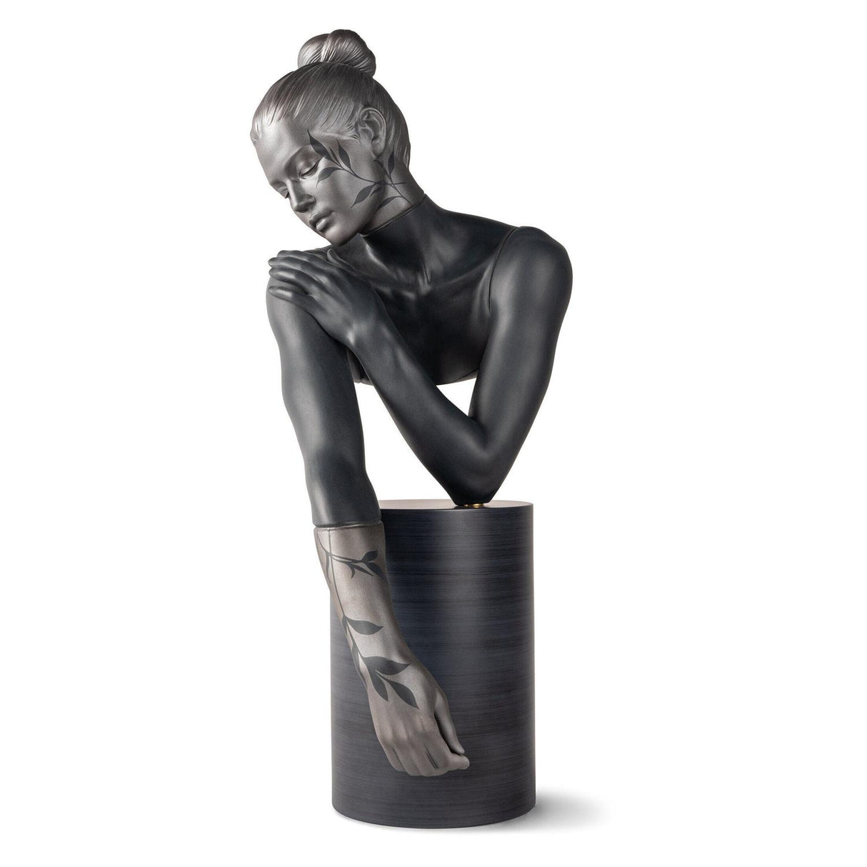 Busto femminile Riflessi Della Natura Lladrò in porcellana su base legno