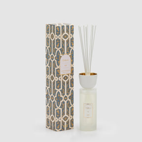 Diffusore a bastoncini EDG in vetro con top bianco e interno dorato 500 ml