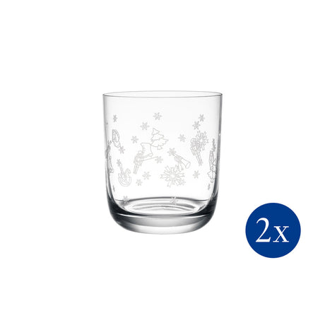 Bicchiere acqua Toy's Delight Villeroy & Boch in cristallo con decori 250ml