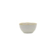 Ciotola Concerto Rose & Tulipani in stoneware grigio con bordo oro 11 cm