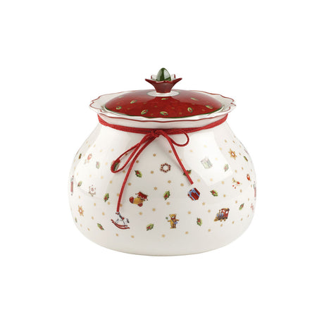 Barattolo biscotti Villeroy & Boch in porcellana decoro natalizio 21 cm
