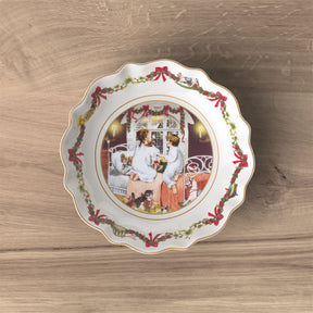 Coppa Annual Christmas Edition Villeroy & Boch in porcellana decorata 16 cm