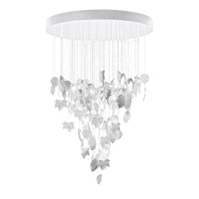Lampada a sospensione Magic Forest Lladrò in porcellana 185x110 cm