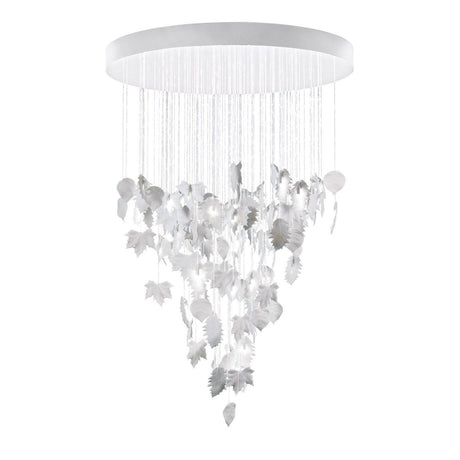 Lampada a sospensione Magic Forest Lladrò in porcellana 185x110 cm