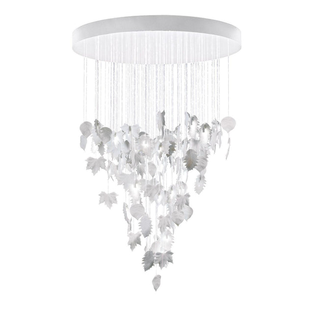 Lampada a sospensione Magic Forest Lladrò in porcellana 185x110 cm