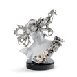 Scultura Fantasia di Carnevale Lladrò in porcellana opaca e argento 45x43 cm