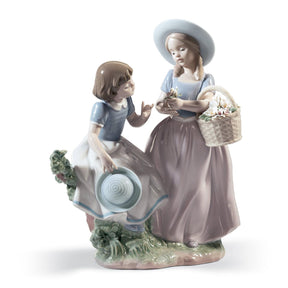 Statuetta La Mia Migliore Amica Lladrò in porcellana lucida 25x20 cm