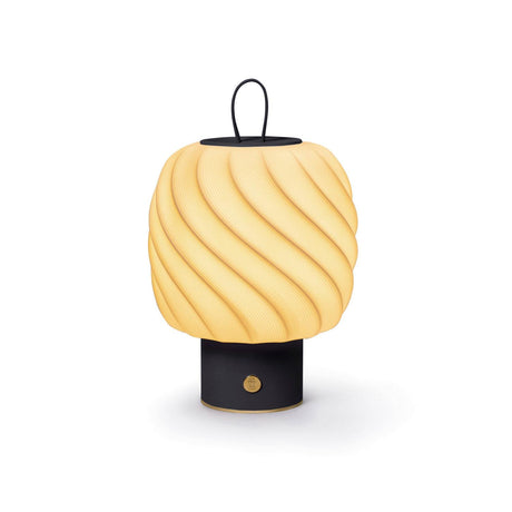 Lampada da tavolo Ice Cream Lladrò in porcellana bianca opaca 26x17 cm