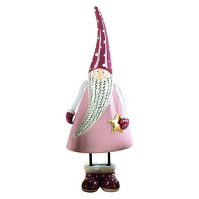 Statuina Babbo Natale Mascagni Casa in ceramica decorativa 35,5 cm