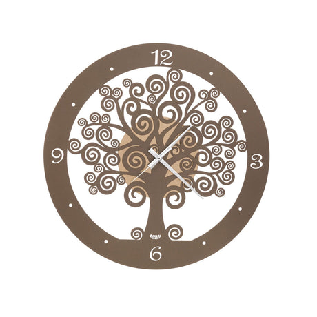 Orologio da parete Albero della Vita Arti e Mestieri in metallo oro 30cm