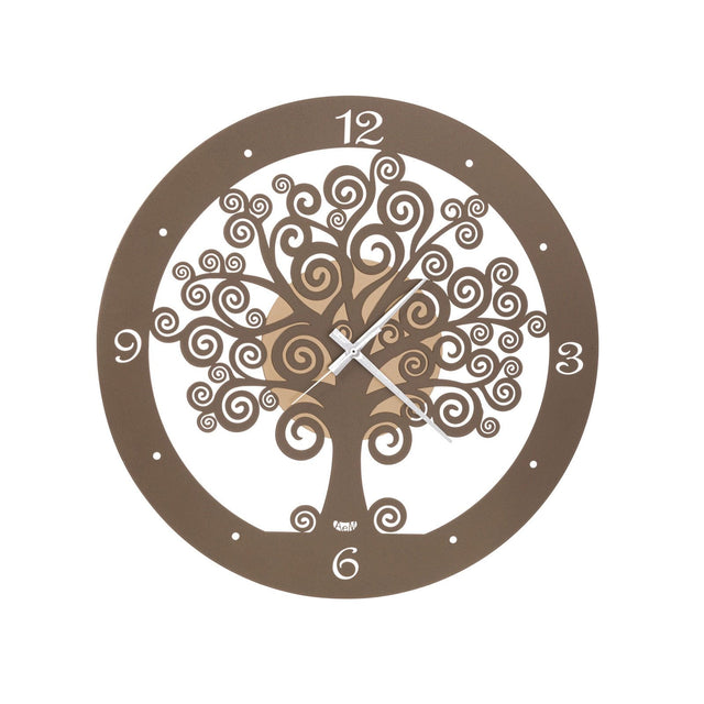 Orologio da parete Albero della Vita Arti e Mestieri in metallo oro 30cm