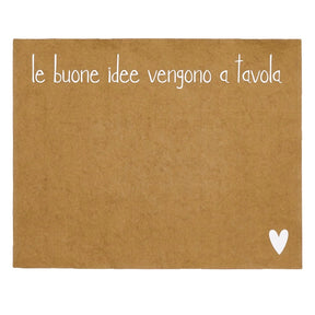 Tovaglietta Simple Day in fibra di cellulosa con scritta 36x45 cm