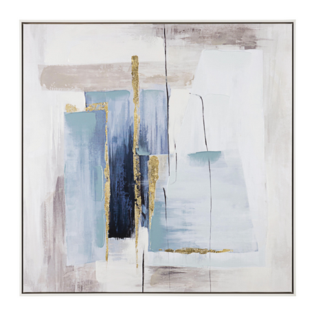 Quadro astratto Bizzotto su tela e legno di pino 82,5x82,5 cm