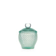 Scatola portabonbon Emò Italia in vetro verde 13,5x10,5 cm