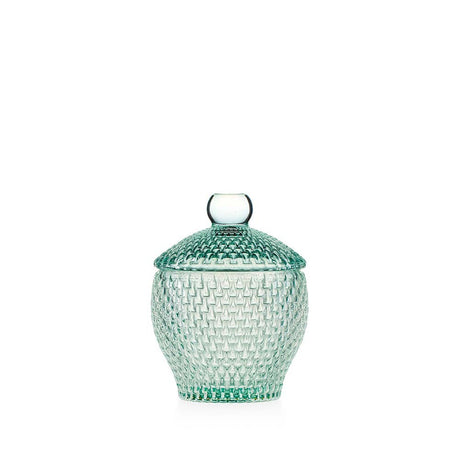 Scatola portabonbon Emò Italia in vetro verde 13,5x10,5 cm