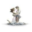 Statuina L'Ebbrezza Dell'Amore Lladrò in porcellana toni pastello 31x33 cm