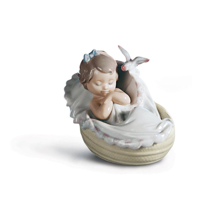 Statuetta Sogni D'Oro Lladrò in porcellana lucente 10x12 cm