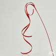 Filante decorativo EDG in plastica rossa con glitter 155 cm