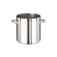 Pentola alta Paderno serie 1100 in acciaio inox satinato 24 cm 10 litri