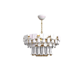 Lampada a sospensione Seasons Lladrò in porcellana decorata 48x70 cm