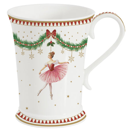 Tazza Mug Magie de Noel Easy Life in porcellana con decoro ballerina