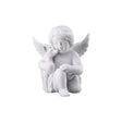 Statuina Angioletto con Cerbiatto Rosenthal in porcellana 10x9 cm
