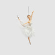 Addobbo ballerina EDG Enzo De Gasperi in resina bianca 18 cm