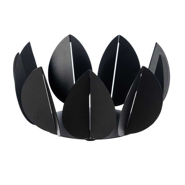 Centrotavola Ficus Arti & Mestieri in metallo nero design a foglie