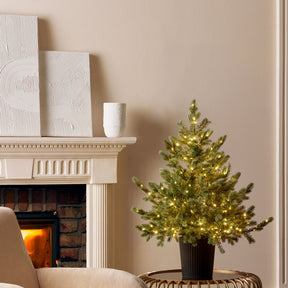 Albero di Natale EDG in PE e PVC con 240 LED 90x85 cm
