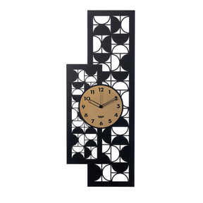 Orologio da parete Vogue Arti & Mestieri in metallo nero e oro