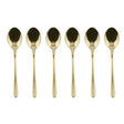 Set 6 cucchiaini caffè Sambonet acciaio inox finitura Champagne 14,5 cm