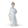 Statuina Bambina Insieme in Campagna NAO in porcellana decorata 21 cm