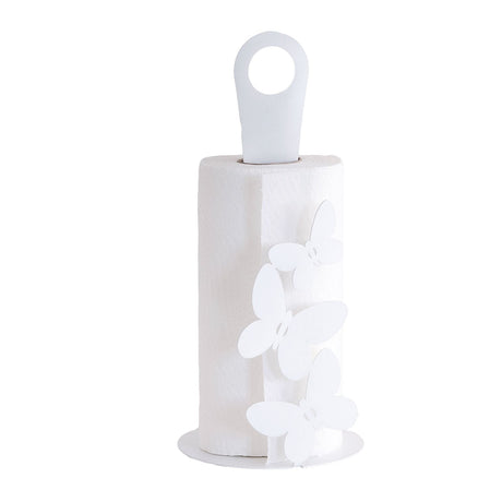 Portarotoli Butterfly Arti & Mestieri in metallo design bianco