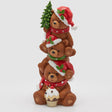 Orso Goloso EDG in resina con luci LED 40 cm decorazione natalizia