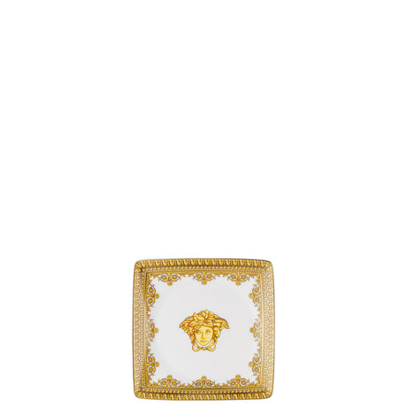 Ciotola quadrata Versace in porcellana decoro Baroque 12 cm