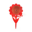 Porta zampironi Girasole Arti & Mestieri in ferro rosso 18x5 cm