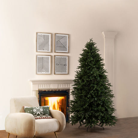Albero di Natale Cristallo EDG in PE e PVC folto 210x124 cm
