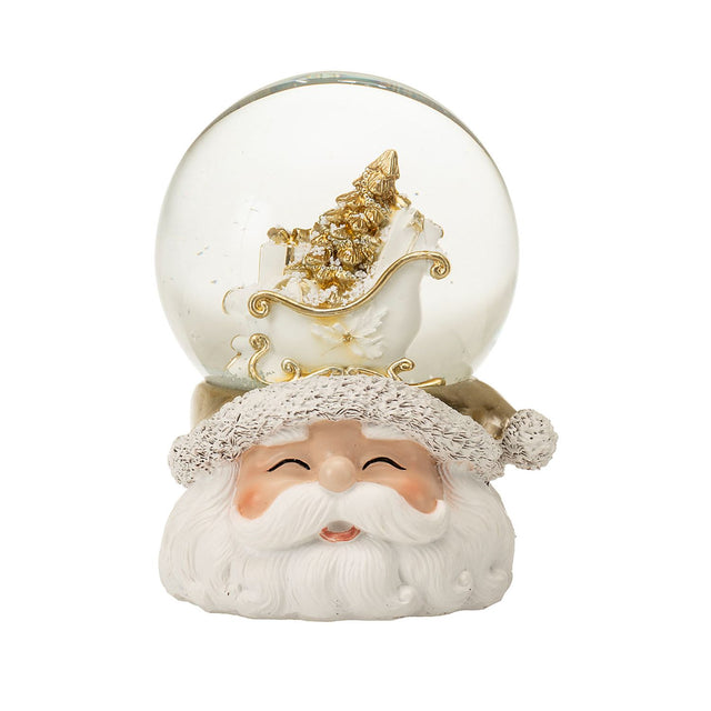Globo di neve Noel in poliresina con carillon musicale 14 cm