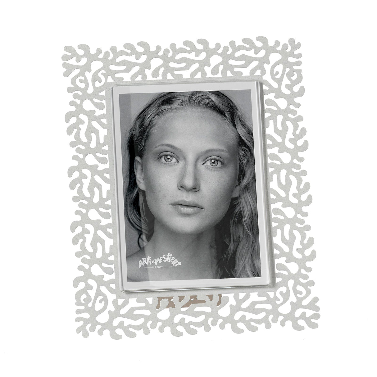 Portafoto Corallo Arti & Mestieri in ferro bianco 26,4x21,6 cm
