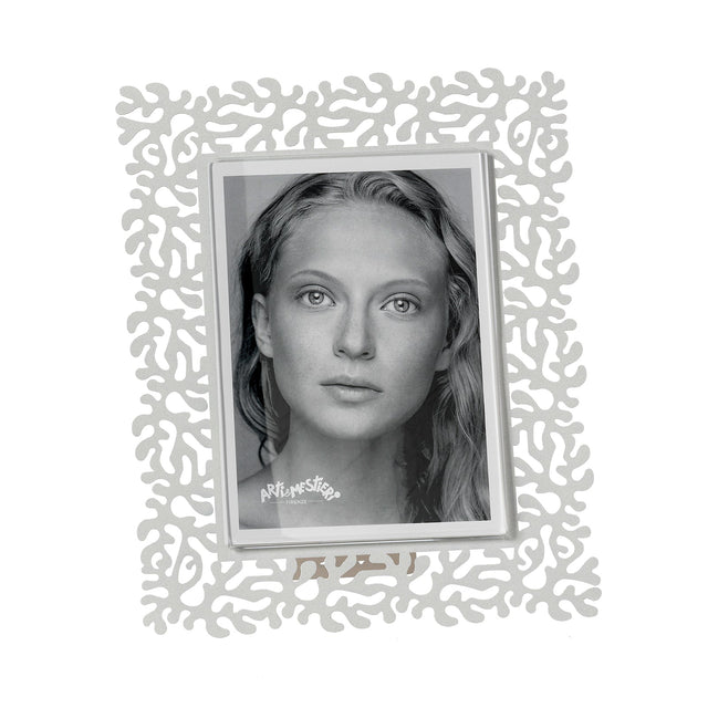 Portafoto Corallo Arti & Mestieri in ferro bianco 26,4x21,6 cm