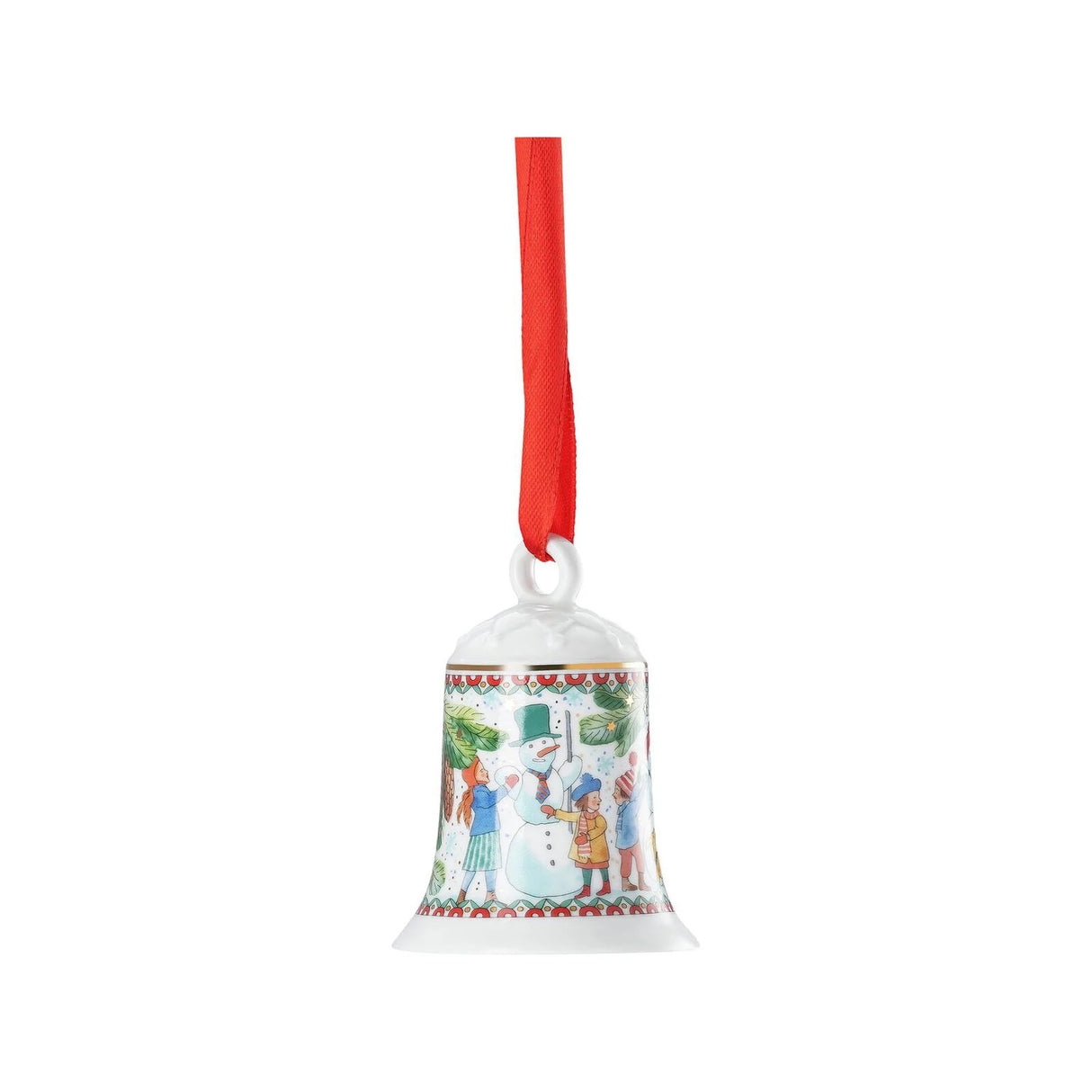Campanella di Natale Hutschenreuther in porcellana edizione 2025 decorata