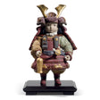 Statuina Samurai Waka Musha Lladrò in porcellana con dettagli oro 35x21 cm
