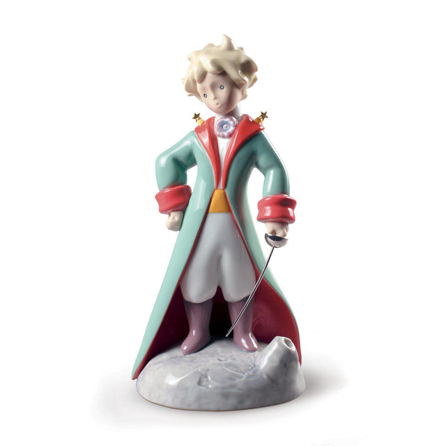 Statuina Il Piccolo Principe Lladrò in porcellana lucida e opaca 24x12 cm