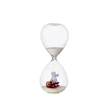 Clessidra Snow Games Orsetto Ichendorf in vetro borosilicato 20 cm