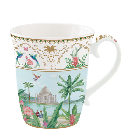 Tazza mug Paradise Sauvage Easy Life in porcellana decorata 275 ml